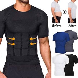 Enjoy Your Daily Life Men Compression Shirt Abdomen Slim Body Shaper Tummy Control Shapewear Waist Trainer Tank Tops Workout Vest Slimming Underwear