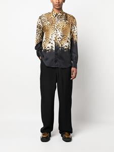 Roberto Cavalli Overhemd met luipaardprint - Beige