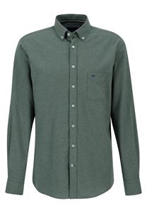 Fynch Hatton  Premium Flannel Overhemd Sage Green - 3XL - Heren