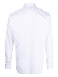 Tagliatore Overhemd met uitgesneden kraag - Wit
