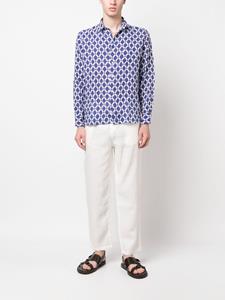 PENINSULA SWIMWEAR Overhemd met geometrische print - Blauw