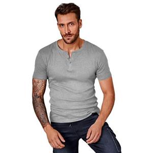 H.I.S T-Shirt, (Packung), mit aufwendiger Knopfleiste perfekt als Unterziehshirt