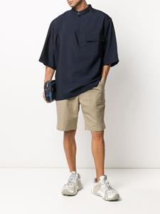 3.1 Phillip Lim Overhemd met oversized kraag - Blauw