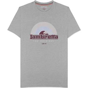 Lambretta Record Heren T-shirt SS0161-GRY MRL
