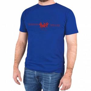 Harvey Miller Polo Club Basic Heren T-shirt HRM4468 Koningsblauw