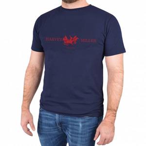 Harvey Miller Polo Club Basic Heren T-shirt HRM4468 Navy