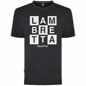 Lambretta Two Tone Box Heren T-shirt SS0006-BLK
