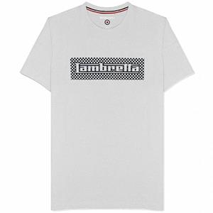 Lambretta Two Tone Box Heren T-shirt SS0164-WHT