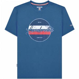Lambretta Vintage Print Herren T-Shirt SS1010-DK BLUE