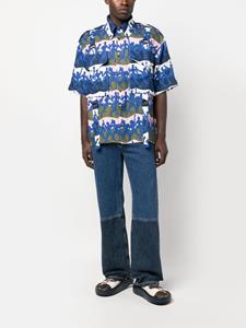 Charles Jeffrey Loverboy Overhemd met print - Blauw