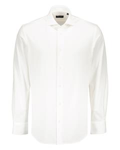 Floris Duetz  Jersey Piqué Overhemd Wit - XL - Heren