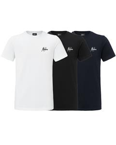 Malelions Small Signature T-Shirt 3-Pack - Black/White/Navy