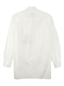 Yohji Yamamoto Overhemd met bandkraag - Wit