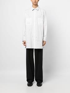 Yohji Yamamoto Overhemd met print - Wit