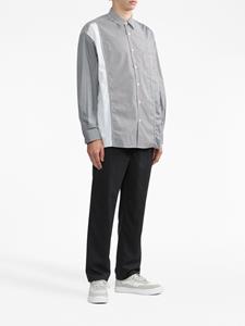 Comme Des Garçons Homme Gestreept overhemd - White/Black Mix