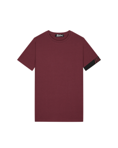 Malelions Men Captain T-Shirt 2.0 - Burgundy/Black