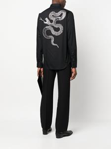 Philipp Plein Overhemd met slang - Zwart