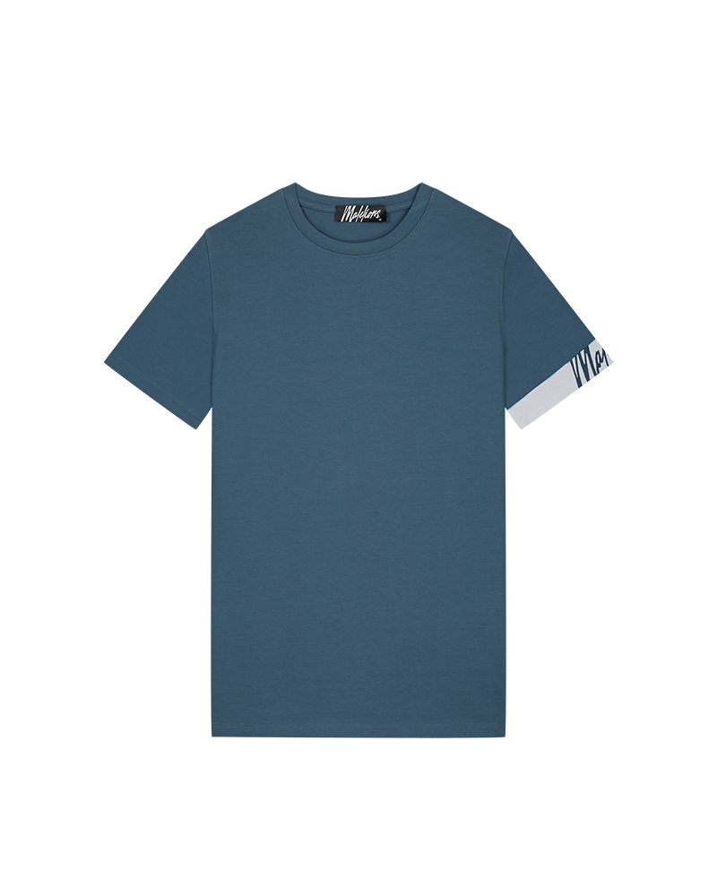 Malelions Men Captain T-Shirt 2.0 | Petrol/White