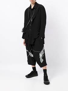 Yohji Yamamoto Oversized overhemd - Zwart