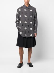 Yohji Yamamoto Overhemd met stippen - Grijs