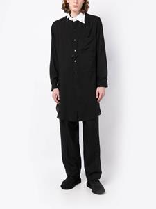 Yohji Yamamoto Overhemd met kraag - Zwart
