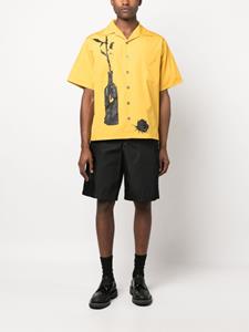 Prada Overhemd met print - Geel