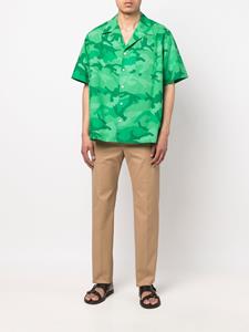 Valentino Overhemd met camouflageprint - Groen