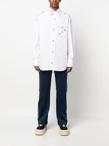 BLUEMARBLE Overhemd verfraaid met strass - Wit