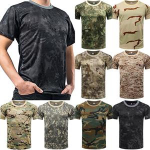 Sports So Cool Mannen Tactische Militaire Leger Camouflage T Shirt Korte Mouw Camo Tee Top