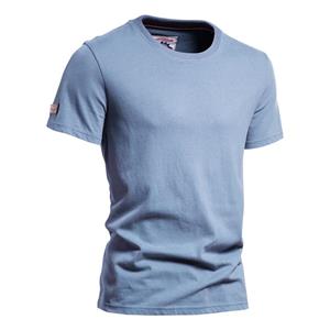 AIOPESON Men Fashion AIOPESON Classic Solid Color T-shirt Men Casual Fashion Streetwear Retro Men's T-shirt Summer Short-sleeved 100% Cotton High-quality T-shirt