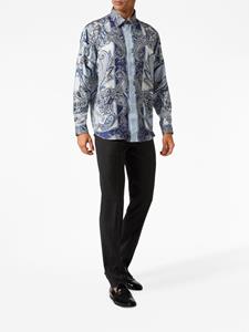 Philipp Plein Overhemd met paisley-print - Blauw