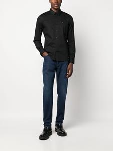 Calvin Klein Overhemd met geborduurd logo - Zwart