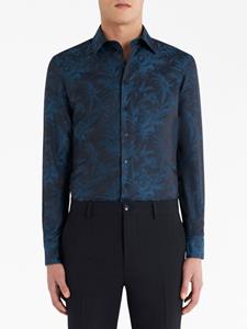ETRO Overhemd met bladerprint - Blauw