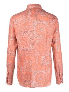 Orian Overhemd met paisley-print - Oranje
