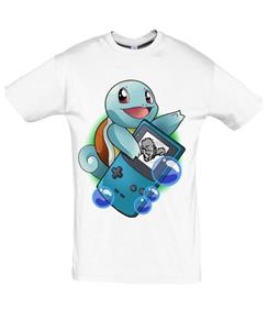 Shirtbude gameboy shiggy pokemon turtle comic print tshirt