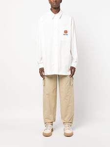 Kenzo Poloshirt met bloemenprint - Wit