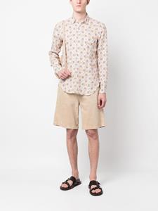 PENINSULA SWIMWEAR Overhemd met geometrische print - Beige
