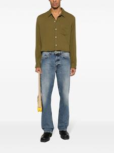 Séfr Leo long-sleeve cotton shirt - Groen