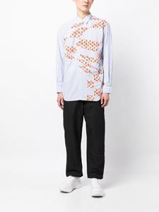 Comme Des Garçons Shirt x Brent Westfall overhemd met patchwork - Blauw