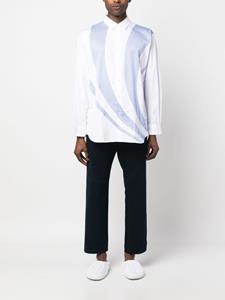 Comme Des Garçons Shirt Overhemd met gestreepte vlakken - Wit