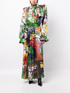 Natasha Zinko Maxi-jurk met print - Veelkleurig
