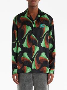 ETRO Bowlingshirt met bloemenprint - Zwart