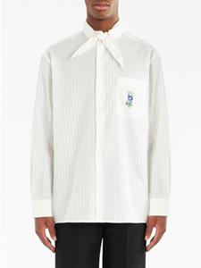 ETRO Shirtjack met geborduurde bloemen - Beige