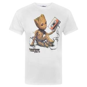 Guardians Of The Galaxy Mens Vol 2 Groot Tape T-Shirt