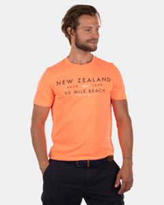 NZA New Zealand Auckland  Rotokauri T-shirt Apricot Neon Orange