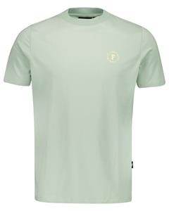 Floris Duetz  Basic Stretch T-shirt met Logo Ocean