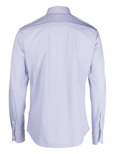 Traiano Milano Overhemd met geometrische print - Wit