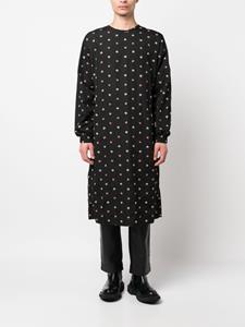 Rier Midi-jurk met bloemenprint - Zwart