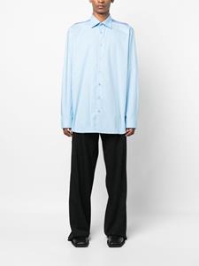 Raf Simons Overhemd met mesh vlak - Blauw