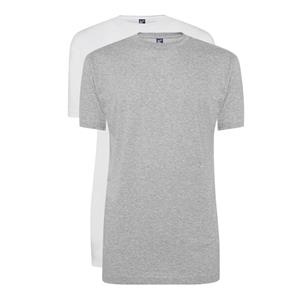Alan Red T-shirts Virginia 2-pack Grey/White  